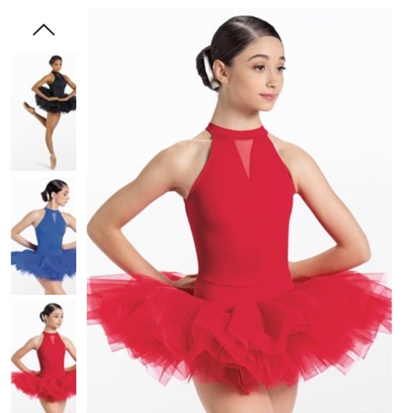 Weissman red dance costume, worn once, size IC - Picture 3 of 4